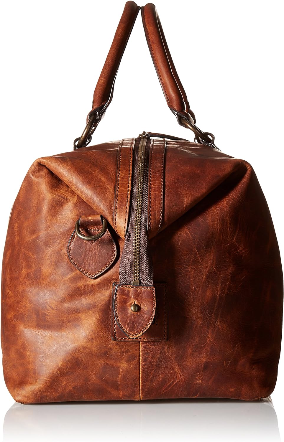 FRYE Men's Logan Overnight Duffle Bag， Cognac， One Size - Image 3